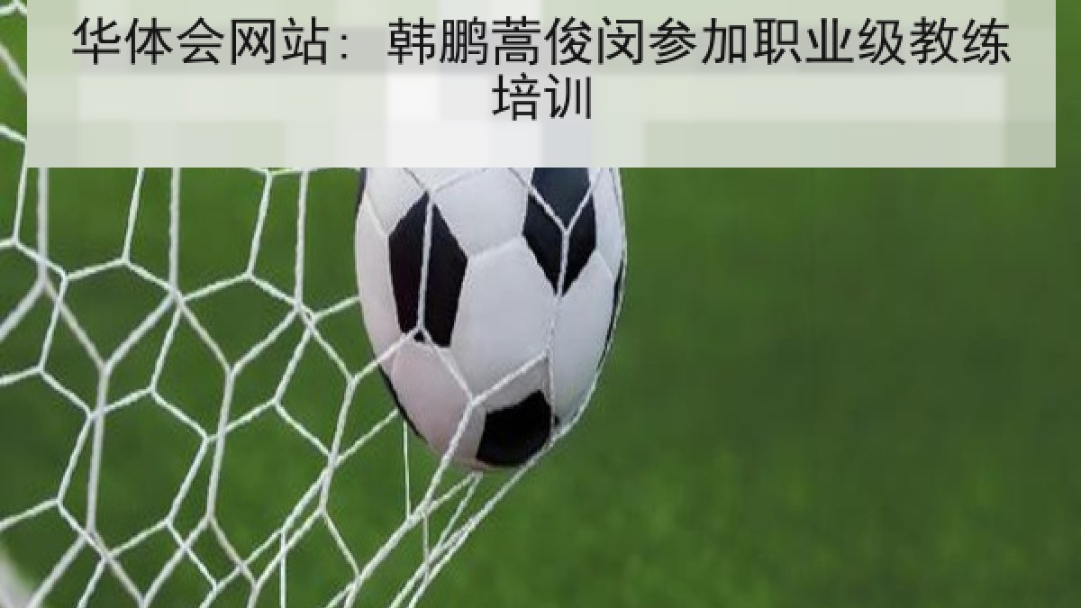 华体会网站: 韩鹏蒿俊闵参加职业级教练培训